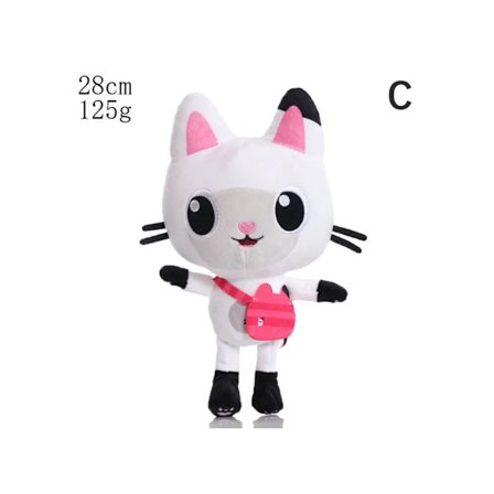 1. Gabby's Dollhouse Plys smilende kat udstoppet dukke