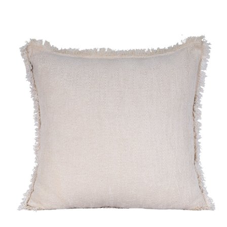 Valkoinen polyesterikoristetyyny 45x45 cm