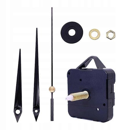 Stegräknare Väggklocka Mekanism, Ersättning av Lång Axel, Färglös [DB]