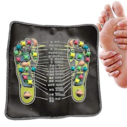 Fodmassage Måtte - Bærbar Fodmassage Pad Fødder Akupressur Zoneterapi Gå Massage Måtter Afslapningsgave