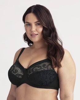 Bygel-bh Wonder Svart - B85 - Miss Mary