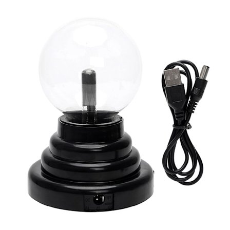 Nyhet Glasmaterial Magic Glas Plasma Ball for Touch Light 3 tum LED Nattlampa Glas Plasma Ball Sphere Bord Lätt