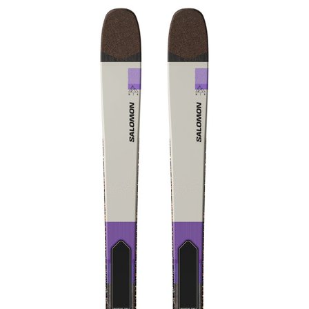 Salomon - Unisex-ski til touring Mtn 96 Carbon - Almond Milk / Black / Purple Opulence