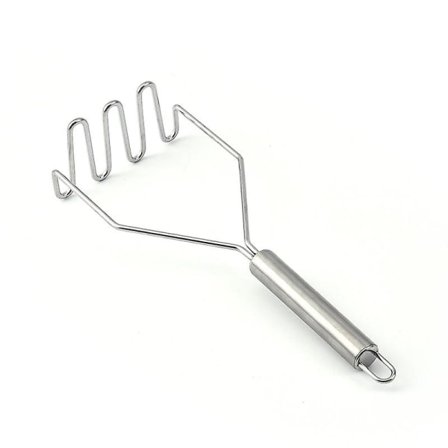 Potetmoser, Korrugert kjøkkenredskap i rustfritt stål Potetmoser, Potetmoser