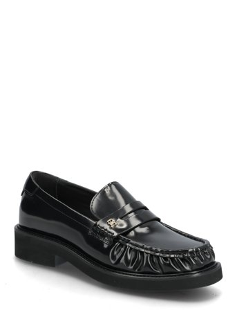 Tommy Hilfiger Th Square Toe Abrasivato Loafer - Black - 39