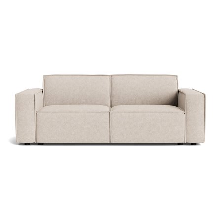 Lyon 3 personers sofa - Aragon Beige - 224x98x80cm - Rummelig og komfortabel 3 personers sofa til hyggelige stunder og lange filmaftener