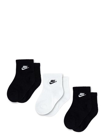 3Q-3Pk Quarter Sock Black Nike