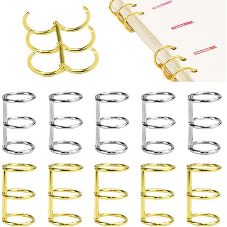 10 stk. Binde Rings Binder Binde Metal Rings Antirust Rings Album S