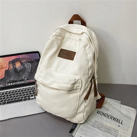 Ny ryggsäck för högskolestudenter för par stil Ins Cool flicka Pojke Canvas Grön Laptop Mode Kvinnlig Ryggsäck Man Reseryggsäck