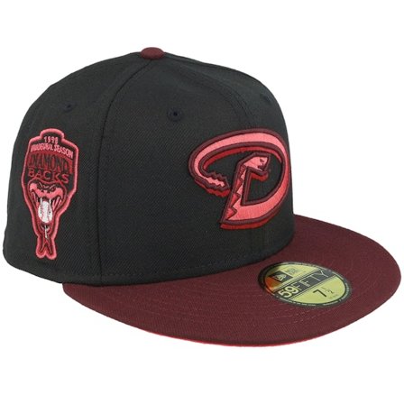 New Era - MLB Svart fitted Keps - Arizona Diamondbacks Magma Opus 59FIFTY Aridiaco 98 Black/Maroon/Lava Fitted @ Hatstore
