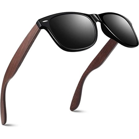 Harmaat Lumikiteet - Polarisoivat Aurinkolasit Miehille Ja Naisille, Puiset S