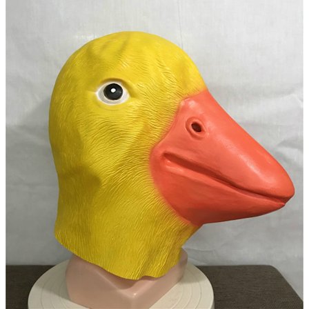 Andemaske Fuld Hoved Halloween Kostume Fest Sød Dyr Cosplay Latex Rekvisitter Voksen