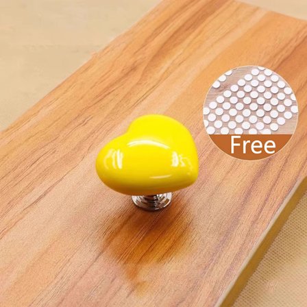 Håndtag Toilet Trykknap Hjerteformet Press Tank Push Switch