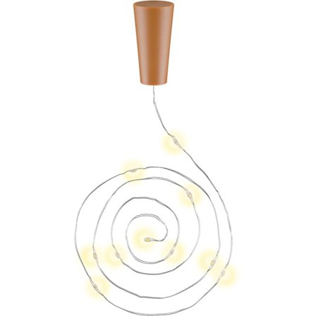 3x lyskæde til flaske med 10 LED