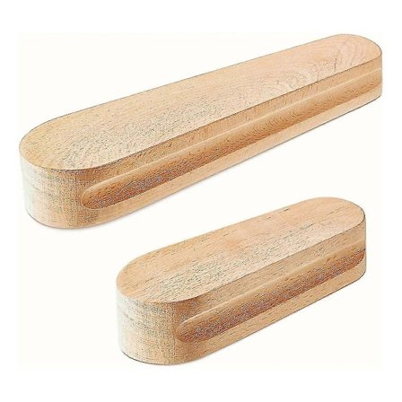 2-pak skrædderklapper af bøgetræ, professionelt syværktøj til at glatte stoffer