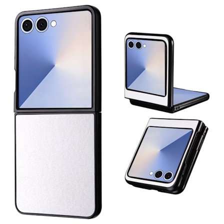 Samsung Galaxy Z Flip7 5G Case in PU leather - White