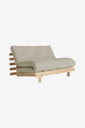 Karup Design - Sovesofa Roots 140 Rå bund - Beige - Sovesofaer - Fra Homeroom