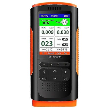 Formaldehyd Detektor Luftkvalitetsmätare Pm 2.5 Portabel Display Luftföroreningsmätare Mini Damm Tes-QH