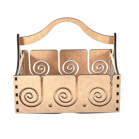 Ny Ankomst DIY Trägarn Dispenser Virkning Förvaring Garnlåda