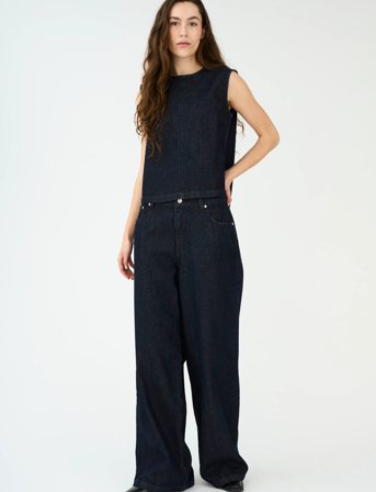 IVY Copenhagen Ivy-Karla Supersize Jeans Wash Hong - Navy - 30 x 32