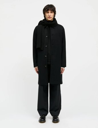 Mads Nørgaard Compact Wool Curtis Coat - Black - 52