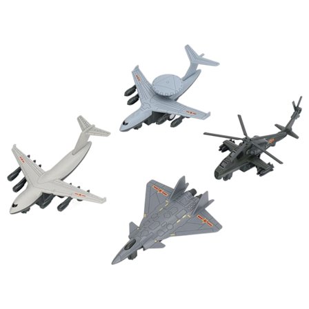 4 stk. Trekk tilbake flyleke Legeringsflymodell Gutter Bursdagsgave