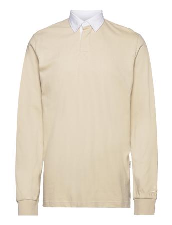 L/S Polo Shirt-Cream Beige Taikan