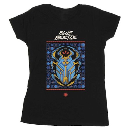 Blue Beetle Dam/Dam Mosaic Bomulls T-shirt XL Svart