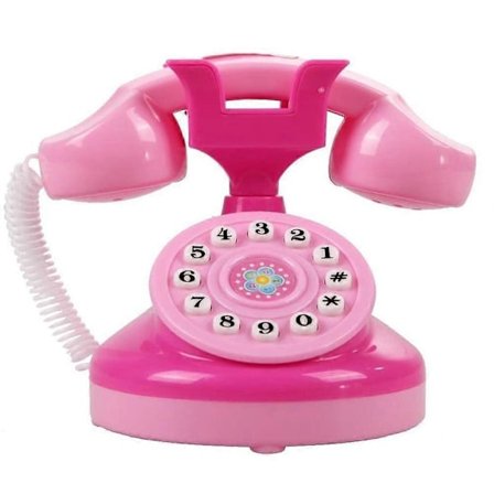 Mini Emulerings Telefon, Leketøy Telefon for Barn med Lys Leke Telefon