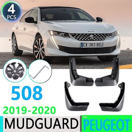 Skærmblændere til Peugeot 508 2019~2020 - Mudguard Mud Flaps Guard Splash Flap Biltilbehør