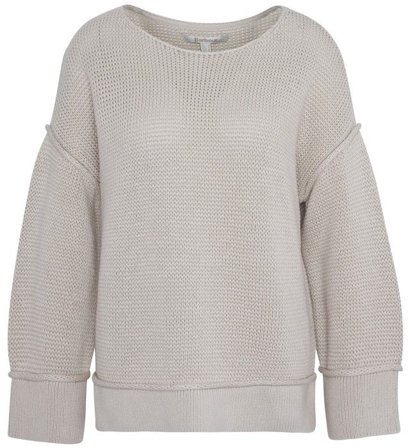 Barbour W's Emmie Knitted Jumper Light Sand