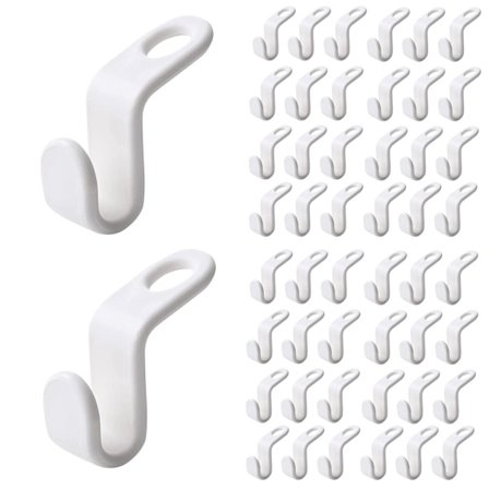 50 kappaletta ripustinkoukkuja, tilaa säästävät ripustinkoukut