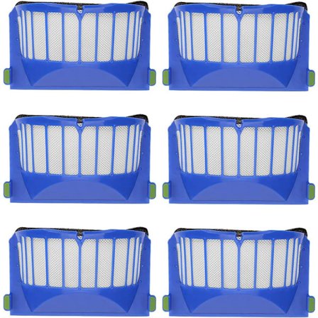 Paket med 6 Ersättningsfilter för iRobot Roomba 600 605 610 620 630 650 660 Dammsugare