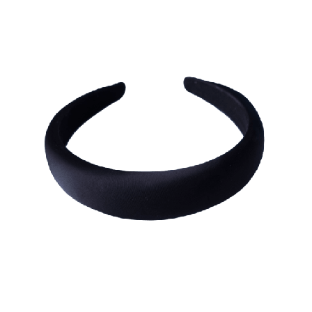 Complement Diadem I Blank Textil 3 Cm Hårband Dam Svart