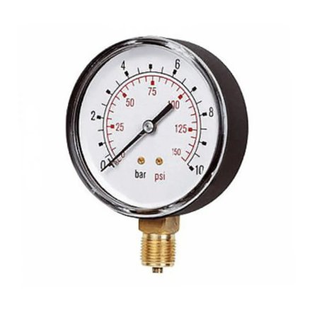 Manometro d.50 radiale laterale 0-10 bar