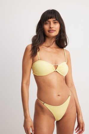 Amanda MPN x NA-KD Culotte de bikini triangle - Bikinis - Jaune - L
