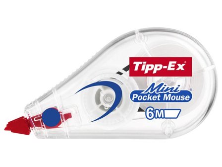 Tipp-Ex Mini Pocket Mouse Correction Roller, 5 mm x 6 m - Lyreco - Kontorsmaterial - Korrigering - Korrigeringsroller