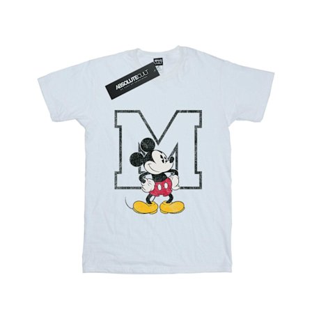 Disney Boys Mickey Mouse Classic M T-Shirt 9-11 år Vit