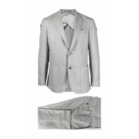 Corneliani Double Breasted Suits , Grijs , Heren , Maat: XL Business pakken