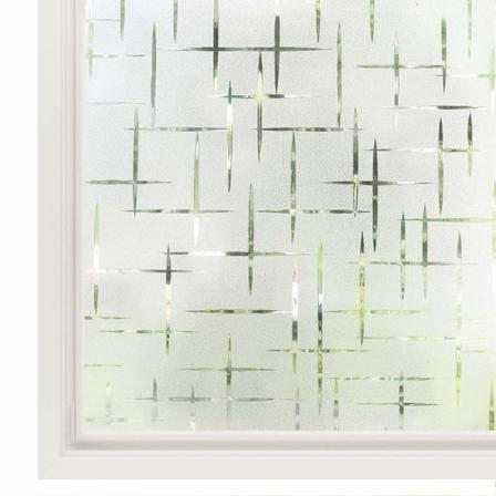 Frostet statisk vinduesfilm krydsmønster 45x200cm