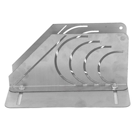 Isoleringsrør Skærelinjal 45 Graders Gummi Skumrør Bue Skære Guide Skabelon til 20-50 mm Diameter