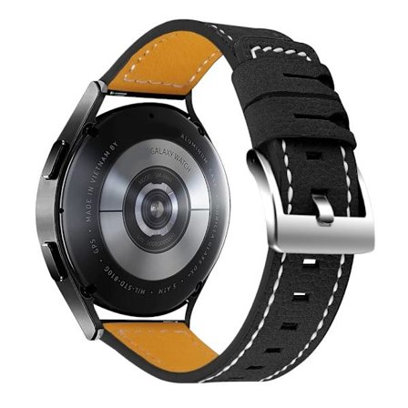 Huawei Watch GT 2 42mm / Watch 2 Klockarmband i läder från Cowhide - Svart