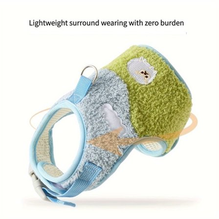 Et hundesele- og snorsæt med et sandwich elastisk åndbart mesh-design, der forhindrer ubehag, fremstillet af ultralet lamme F[D]