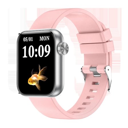 Smartklocka med Bluetooth-samtal och hälsoövervakning - Silver