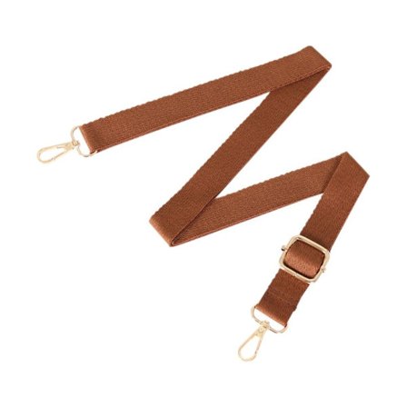 Handväska i bomullsrem Bälten BRUN&GULD - on stock