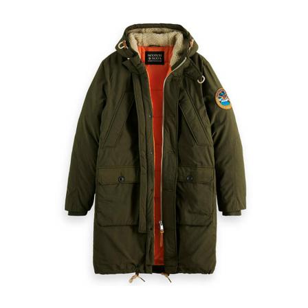 Scotch & Soda Jack , Groen , Heren , Maat: XL Winterjassen