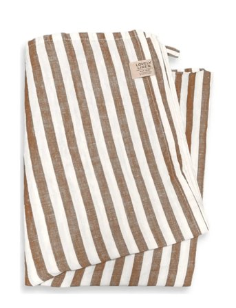 Lovely Linen Misty Hamam Towel - Brown - 90X145