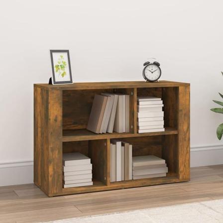 Vidaxl Förvaringsskåp Rökfärgad Ek 80x30x54 Cm Konstruerat Trä Brun