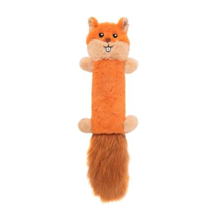 Hundeleke Squeak Tautrekking Interaktiv Treningsleke Squirrel Plush Long Tail