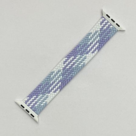 Klockarmband för Apple Watch iWatch 38/40/41mm L storlek elastisk enkel ögla violett
